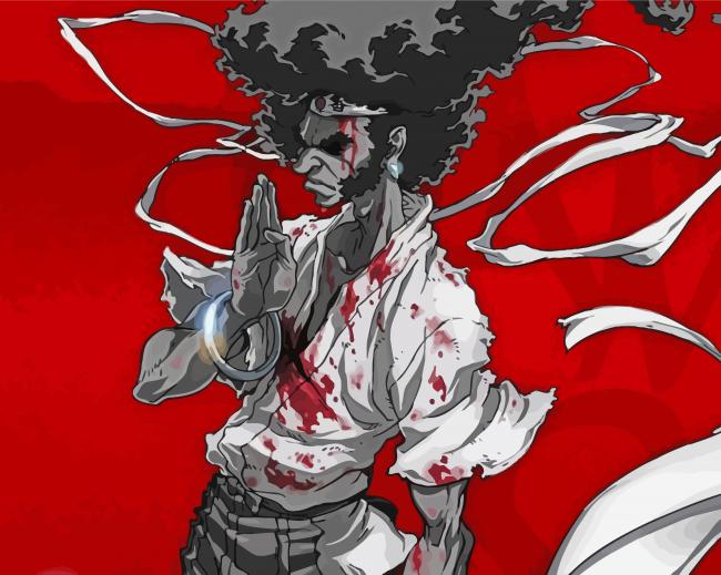 Afro samurai Character Paint By Numbers